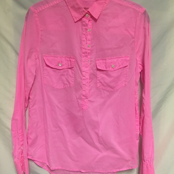 J Crew light weight Popover shirt - Picture 8 of 8